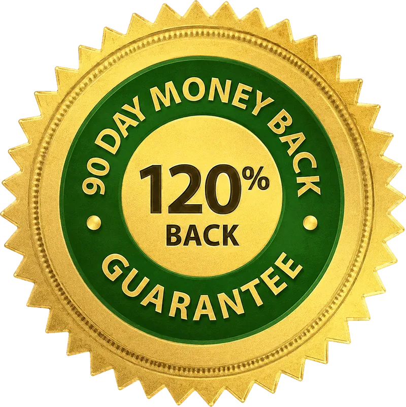 120% money-back guarantee